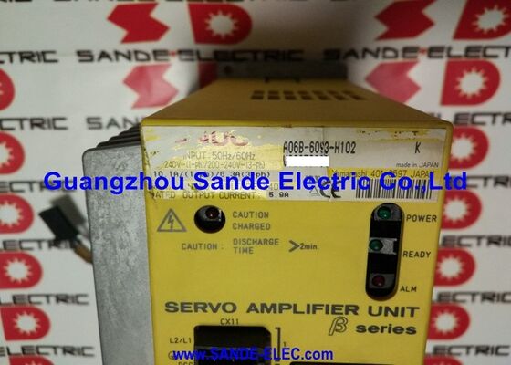 وحدة Fanuc Servo Amplifier 200-240VAC 6.3A/5.9Amps A06B-6093-H102 A06B6093H102 A06B-6093-H102