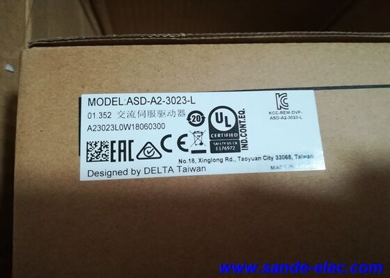 مجموعة DELTA ASD-A2-3023-L من محركات السيرفو 3.0kw 1500rpm 19.1Nm